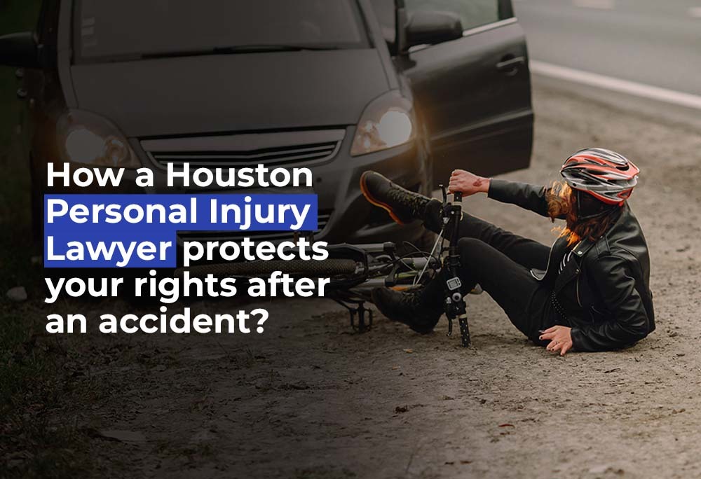 Houston personal injury lawyer advising accident victim